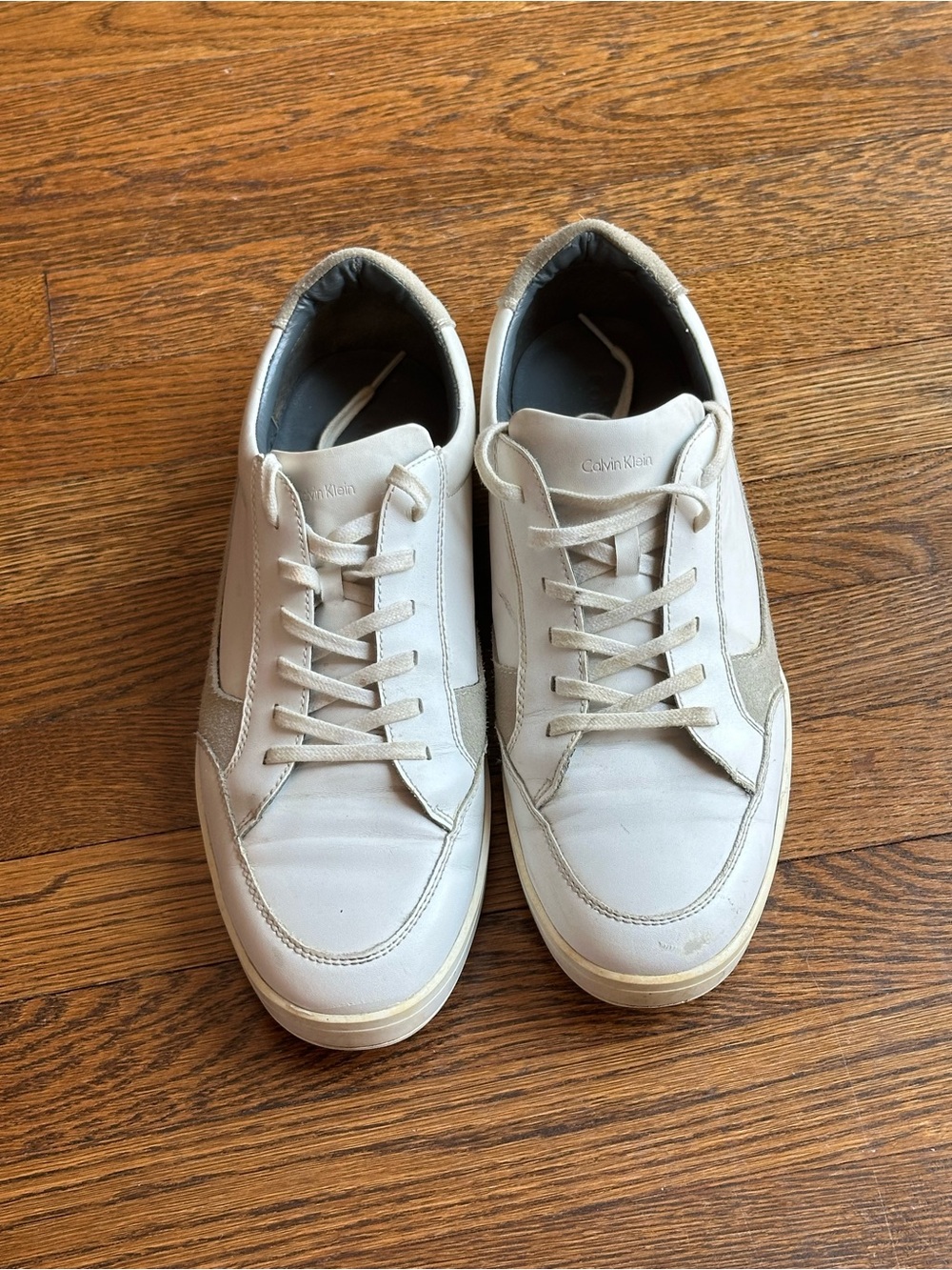 Calvin Klein White Leather Sneakers (size 11.5 Men’s)